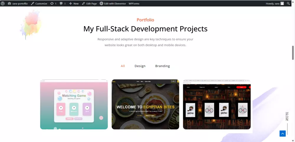 صميم وبرمجة صفحة هبوط احترافية