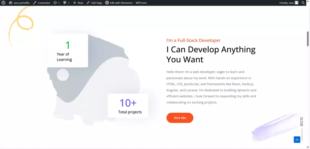 صميم وبرمجة صفحة هبوط احترافية