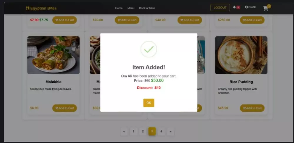 إعداد متجر إلكتروني للمطعم مع إمكانية الحجز وطلب الطعام أونلاين