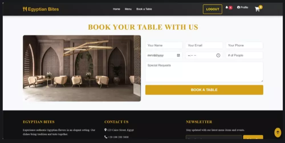 إعداد متجر إلكتروني للمطعم مع إمكانية الحجز وطلب الطعام أونلاين