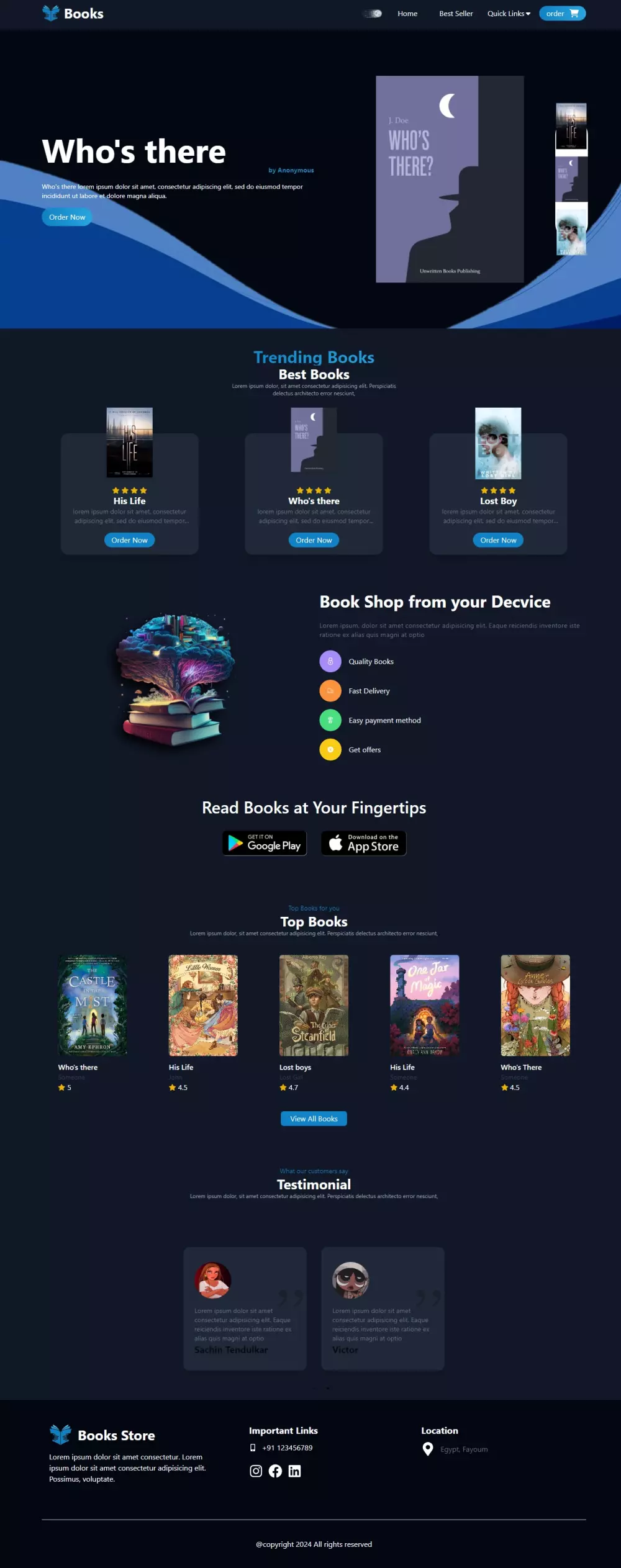 تصميم موقع الكتروني متجاوب