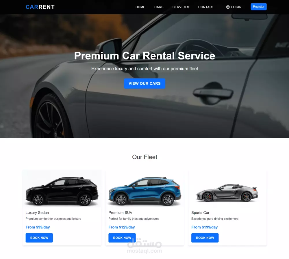 تطوير و تصميم صفحه هبوط بال html and CSS