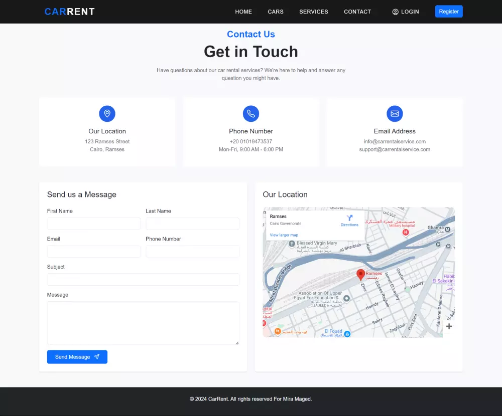تطوير و تصميم صفحه هبوط بال html and css