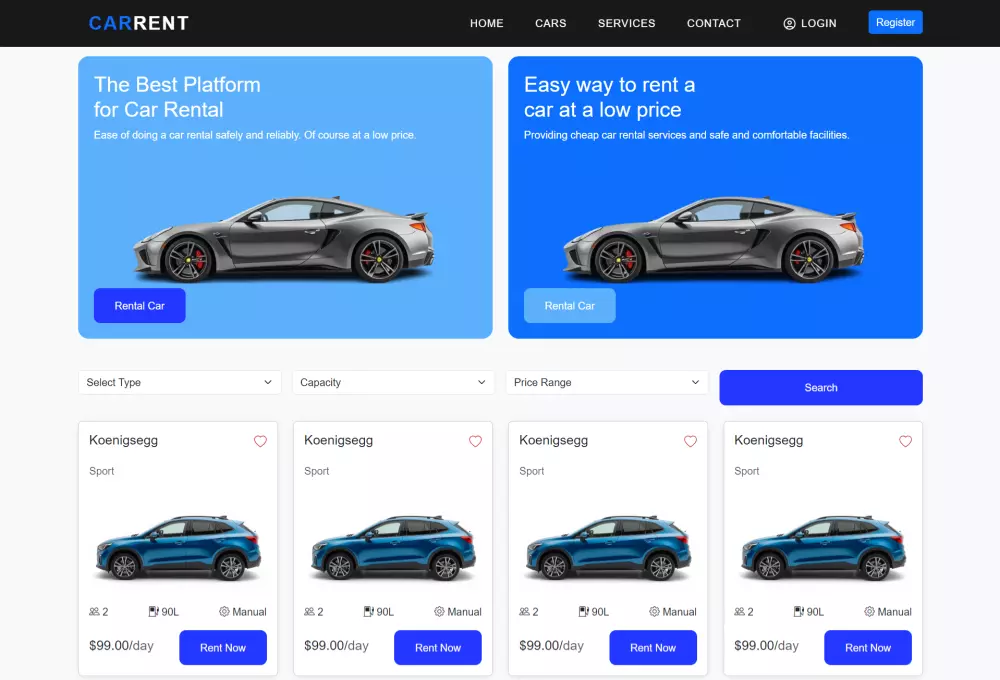 تطوير و تصميم صفحه هبوط بال html and css