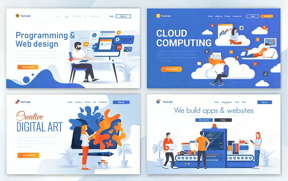 تحويل تصميمك إلى موقع إلكتروني احترافي ومتجاوب