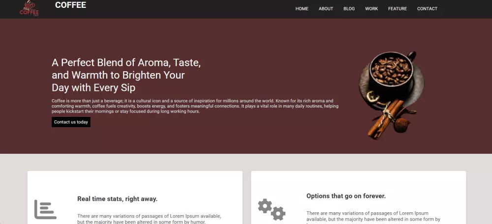 تصميم صفحة ويب احترافية ومتجاوبة باستخدام HTML5, CSS3, Tailwind CSS, JavaScript