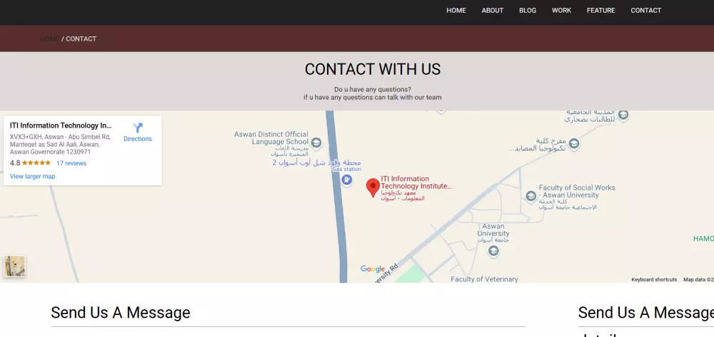 تصميم صفحة ويب احترافية ومتجاوبة باستخدام HTML5, CSS3, Tailwind CSS, JavaScript