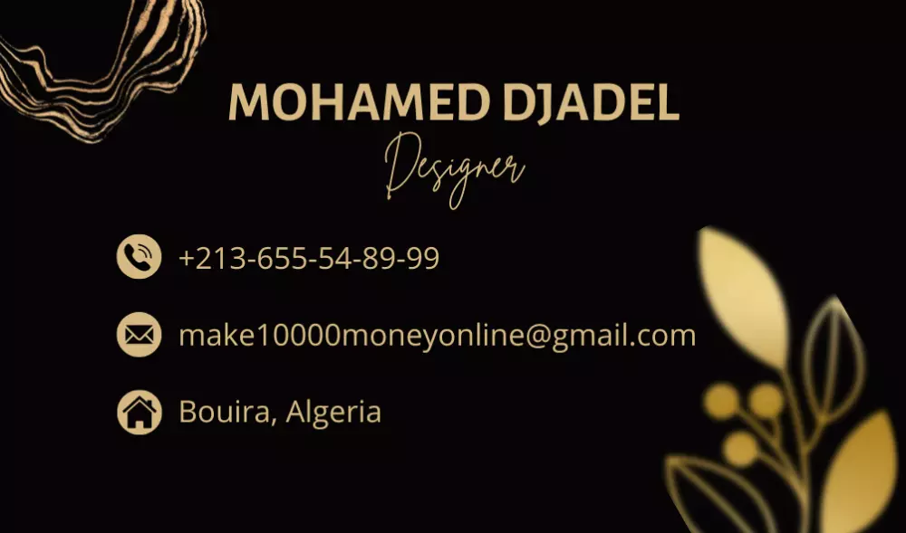 تصميم بطاقة عمل Business Card