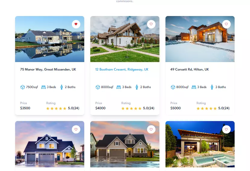 متجر الكتروني لبيع المنازل