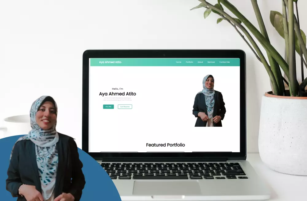 انشاء موقع شخصي برتفوليو عرض الأعمال السابقة Portfolio