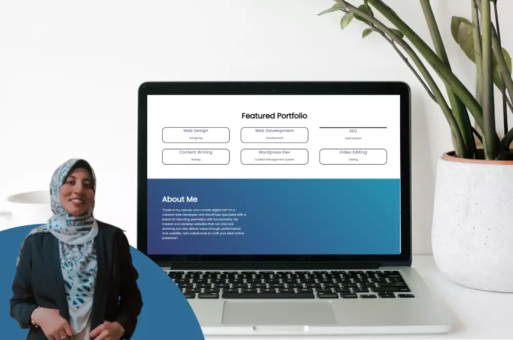 انشاء موقع شخصي برتفوليو عرض الأعمال السابقة Portfolio