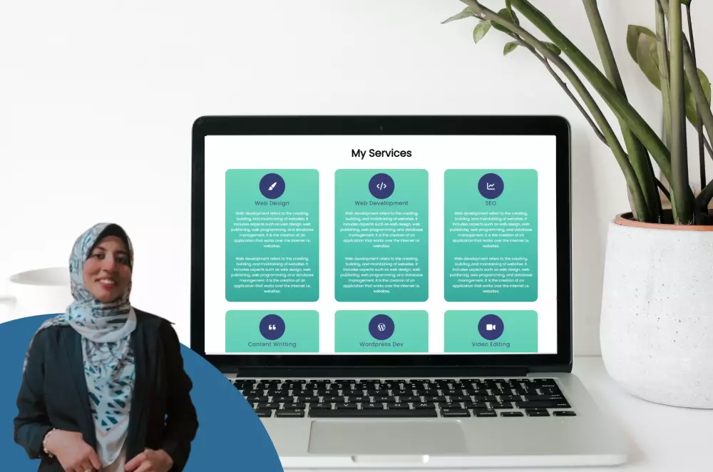 انشاء موقع شخصي برتفوليو عرض الأعمال السابقة Portfolio