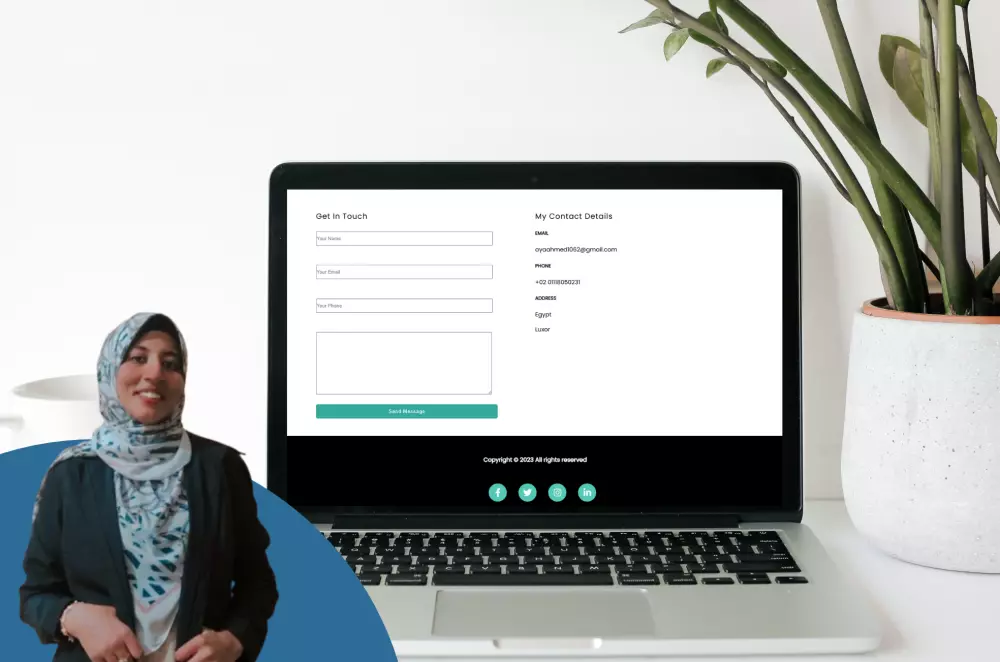 انشاء موقع شخصي برتفوليو عرض الأعمال السابقة Portfolio
