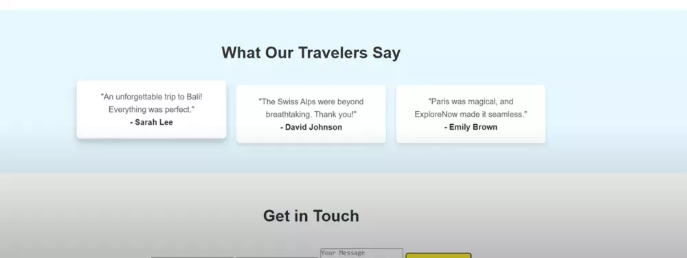 تصميم صفحة هبوط احترافية لوكالة سفر سياحية أو حملات الرحلات
