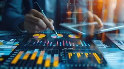 تحليل البيانات باستخدام برنامج مايكروسوفت اكسيل وعرضها بصورة بسيطة للمساعدة فى اتخاذ القرار.