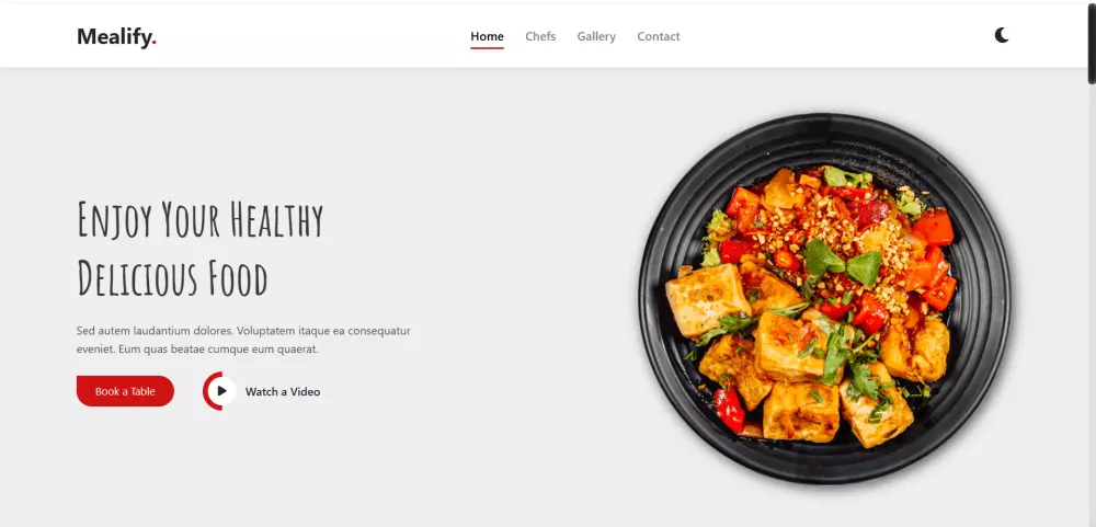 صفحة هبوط Landing Page جذابة لمطعم باستخدام HTML | CSS