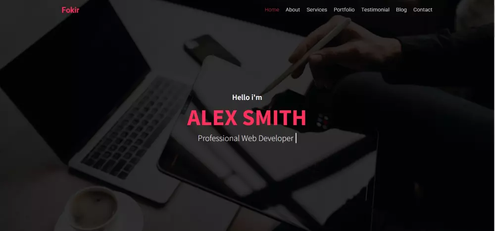 صفحة شخصية لعرض اعمالك Portfolio باستخدام HTML | CSS