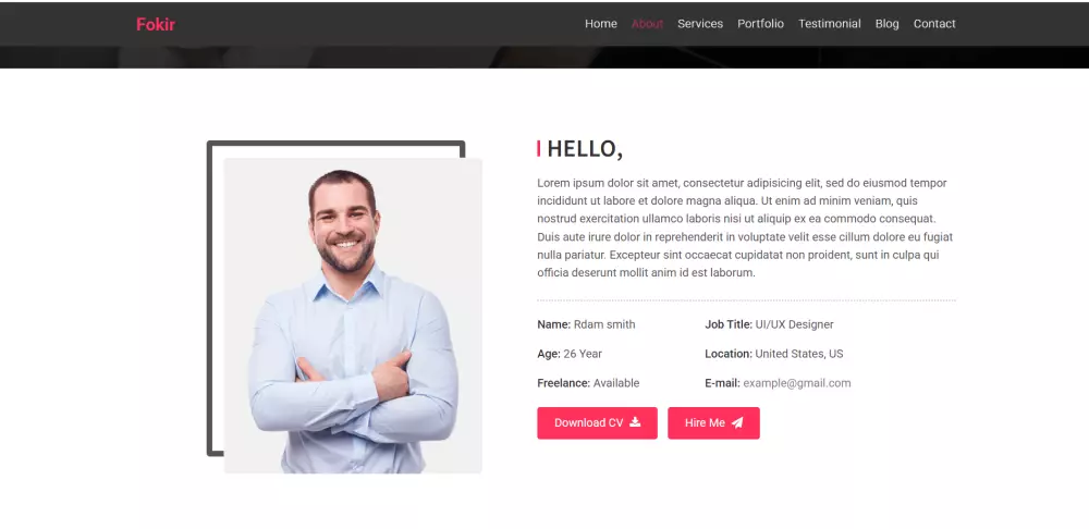 صفحة شخصية لعرض اعمالك Portfolio باستخدام HTML | CSS