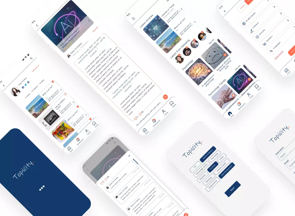 تصميم واجهات المستخدم للهواتف والمواقع الألكترونية UI & UX