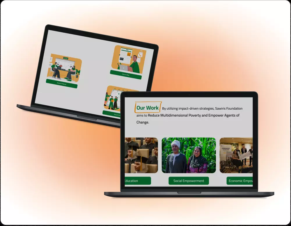 خدمة إعادة تصميم موقع مثل  Sawiris Foundation