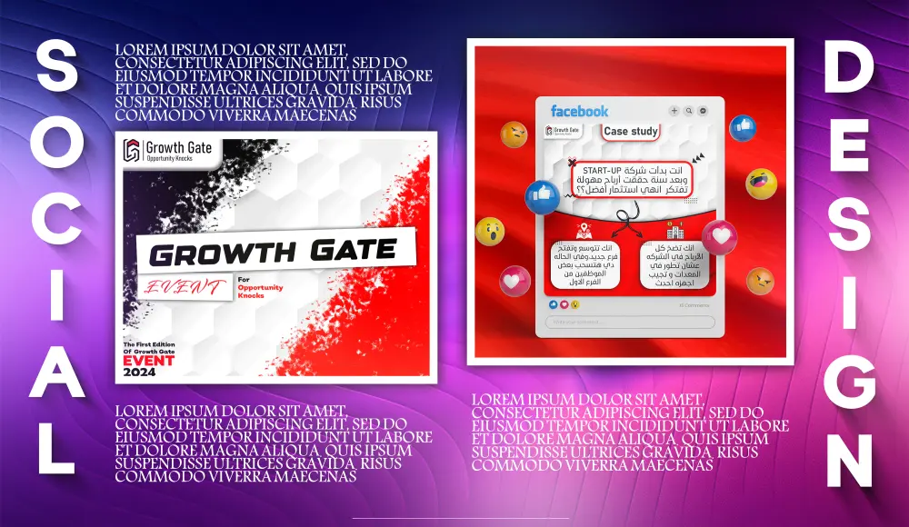 تصميم منشورات جذابة وذات أثر  تصميمي احترافي لمنصاتك