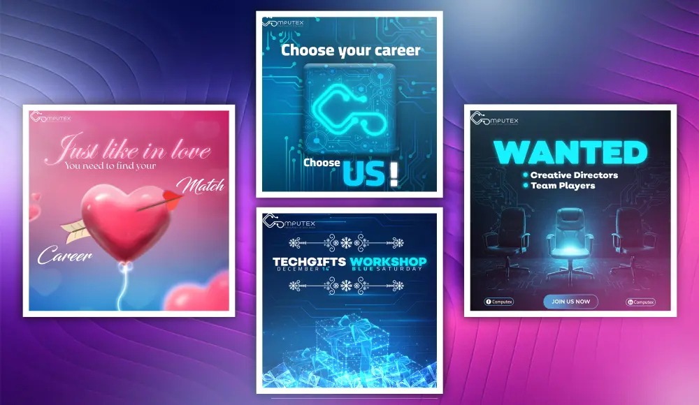 تصميم منشورات جذابة وذات أثر تصميمي احترافي لمنصاتك