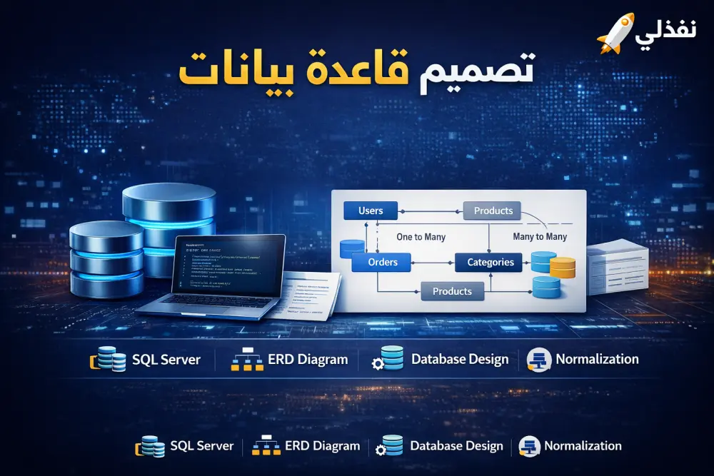 تصميم قاعدة بيانات و ERD احترافي لأي نظام
