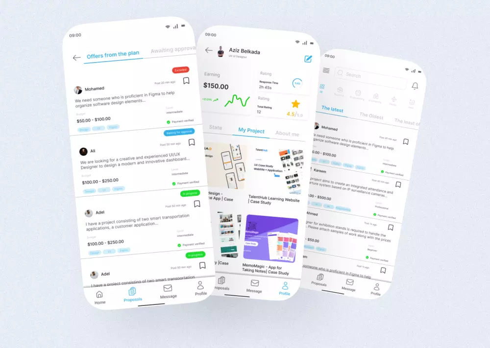 🖌️ سأقوم بتصميم واجهات مستخدم احترافية وعملية لتطبيقك أو موقعك.