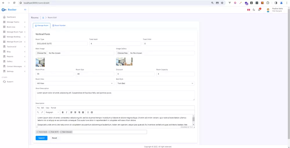 نظام لادارة فنادق- حجز غرف فنادق