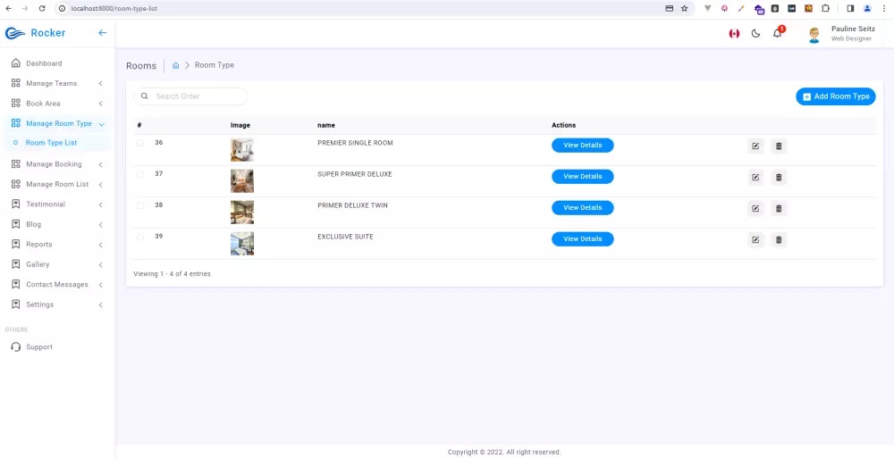 نظام لادارة فنادق- حجز غرف فنادق