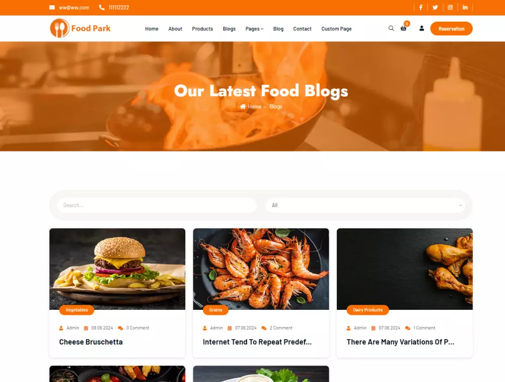 تطبيق وموقع تجارة الكترونية للمطاعم وطلب المأكولات