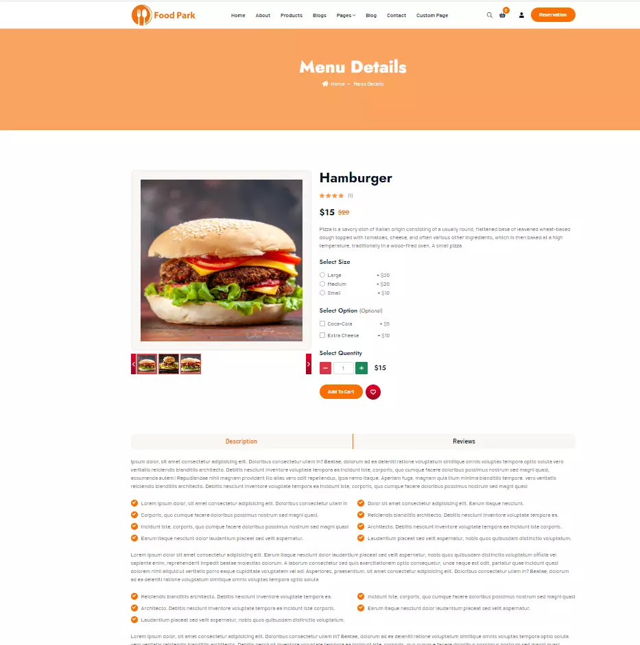 تطبيق وموقع تجارة الكترونية للمطاعم وطلب المأكولات