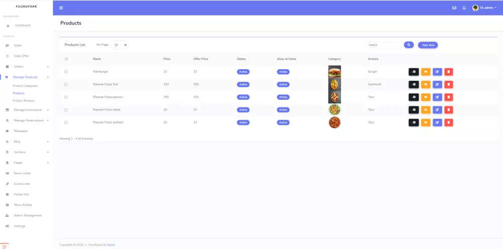 تطبيق وموقع تجارة الكترونية للمطاعم وطلب المأكولات