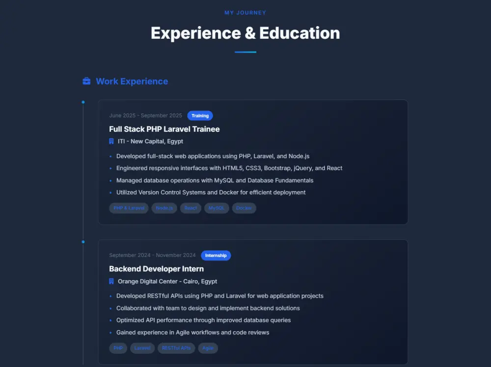 تصميم مواقع، تطوير مواقع، معرض أعمال، موقع شخصي، صفحة هبوط، برمجة، ووردبريس، واجهات احترافية.