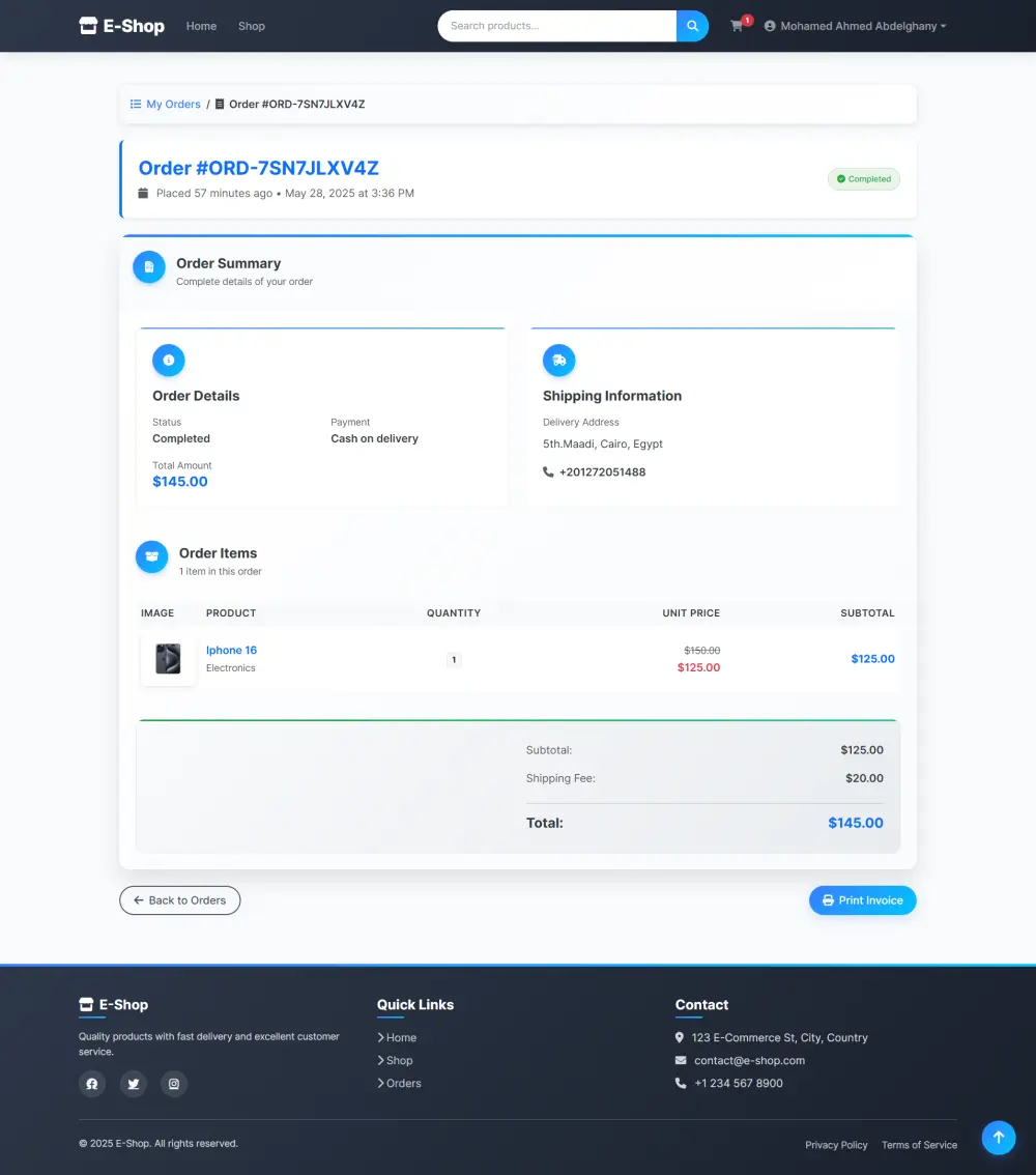تطوير متجر إلكتروني احترافي باستخدام Laravel لإدارة المنتجات