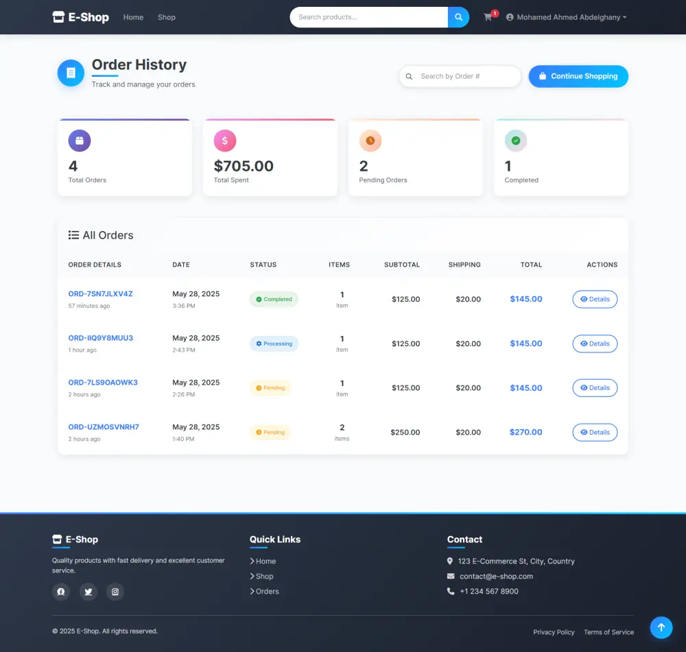 تطوير متجر إلكتروني احترافي باستخدام Laravel لإدارة المنتجات