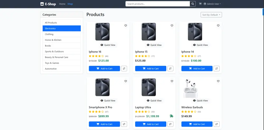 تطوير متجر إلكتروني احترافي باستخدام Laravel لإدارة المنتجات