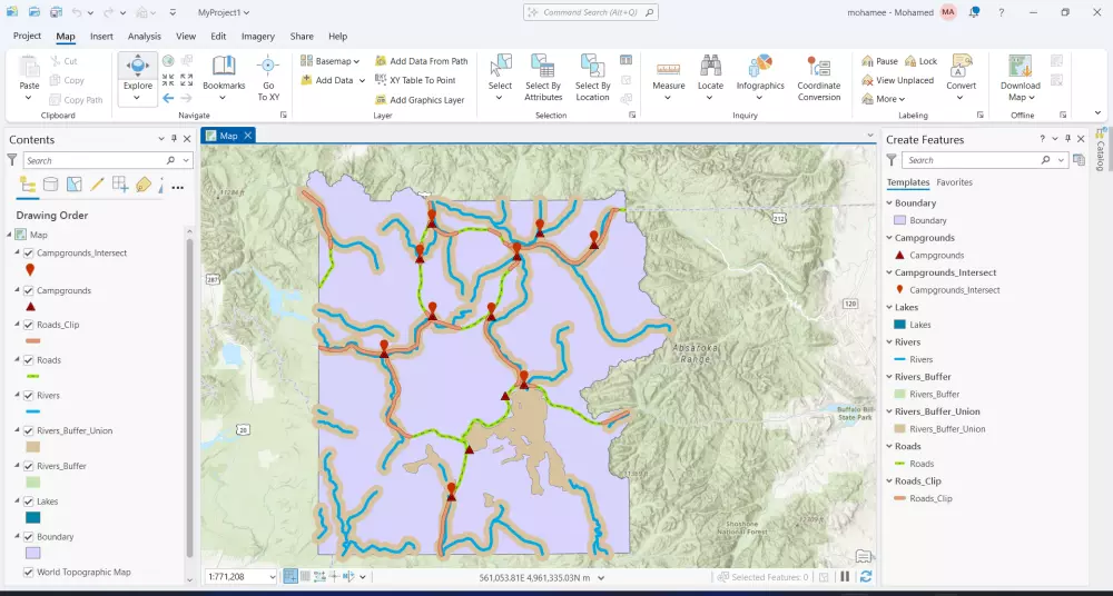 انشاء خرائط احترافيه باستخدام GIS