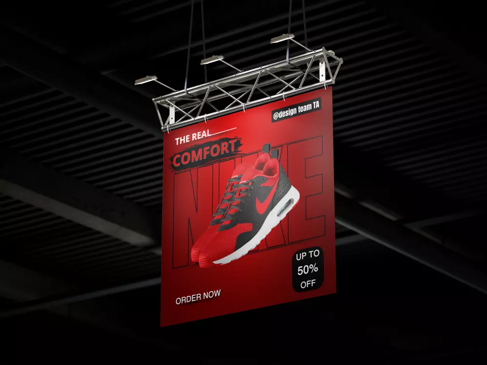 تصميم بوستر اعلاني للمنتجات المختلفة