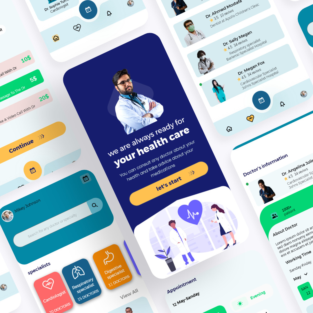 تصميم واجهة مستخدم واحدة بألوان وأزرار متناسقة