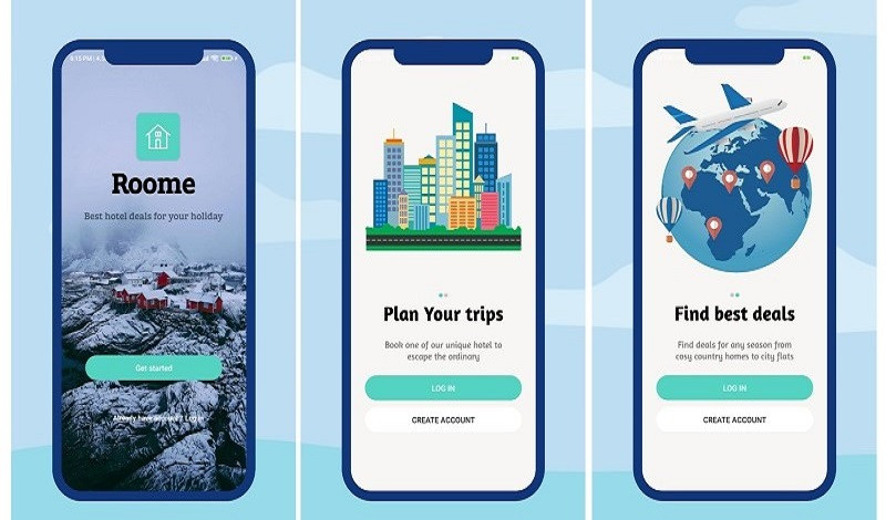 برمجة وتصميم 4 واجهات تطبيق أندرويد