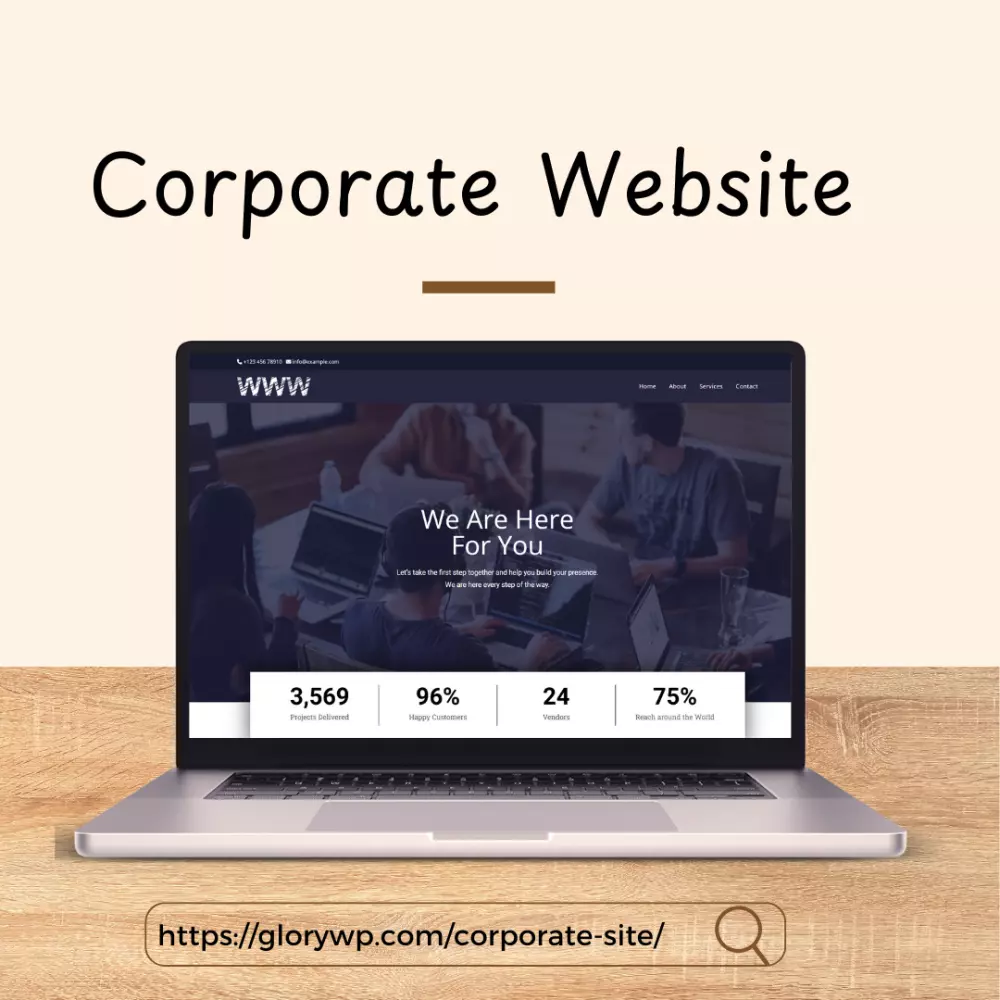 تصميم موقع تعريفي مميز للشركات والمؤسسات