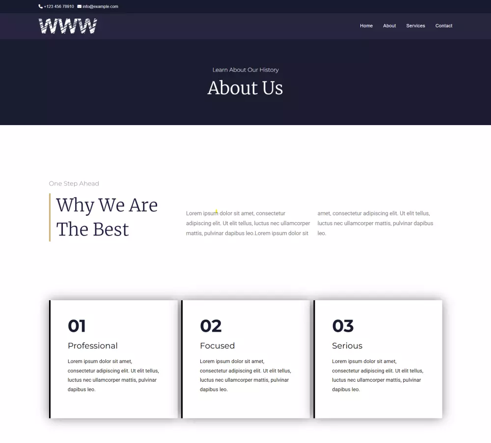 تصميم موقع تعريفي مميز للشركات والمؤسسات