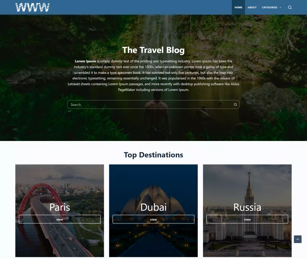 تصميم مدونة إلكترونية احترافية وجذابة