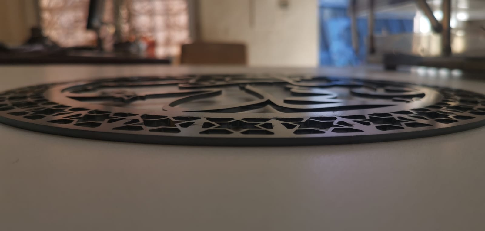 قص CNC شعار ، اسم ، حروف ، مخطوطات اسلامية ، زخرفة بالليزر