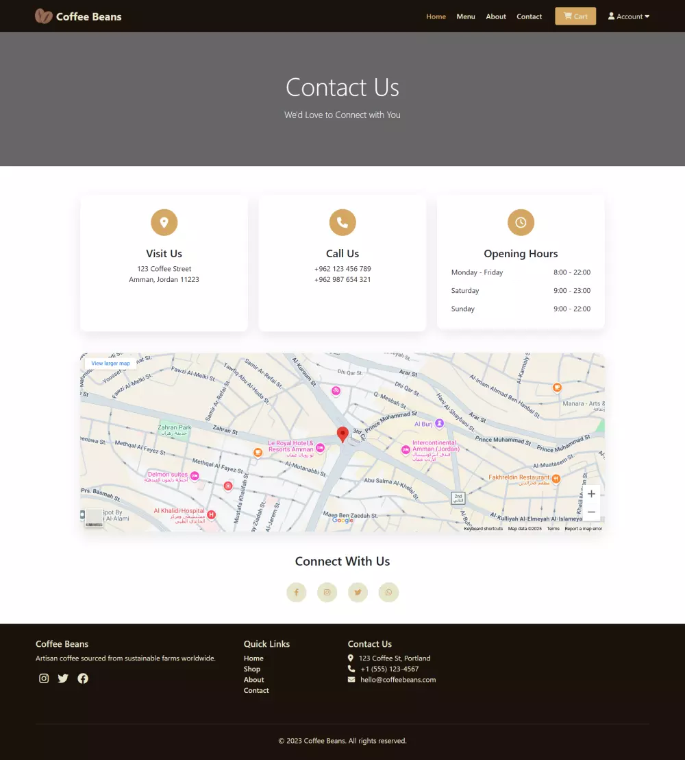 تصميم موقع الكتروني مميز