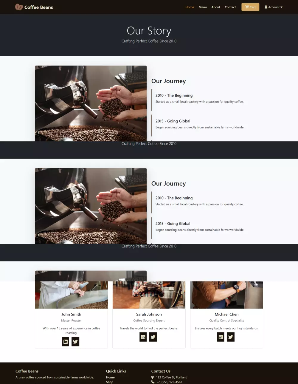 تصميم موقع الكتروني مميز