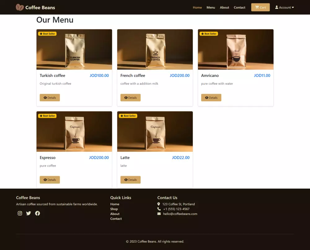 تصميم موقع الكتروني مميز