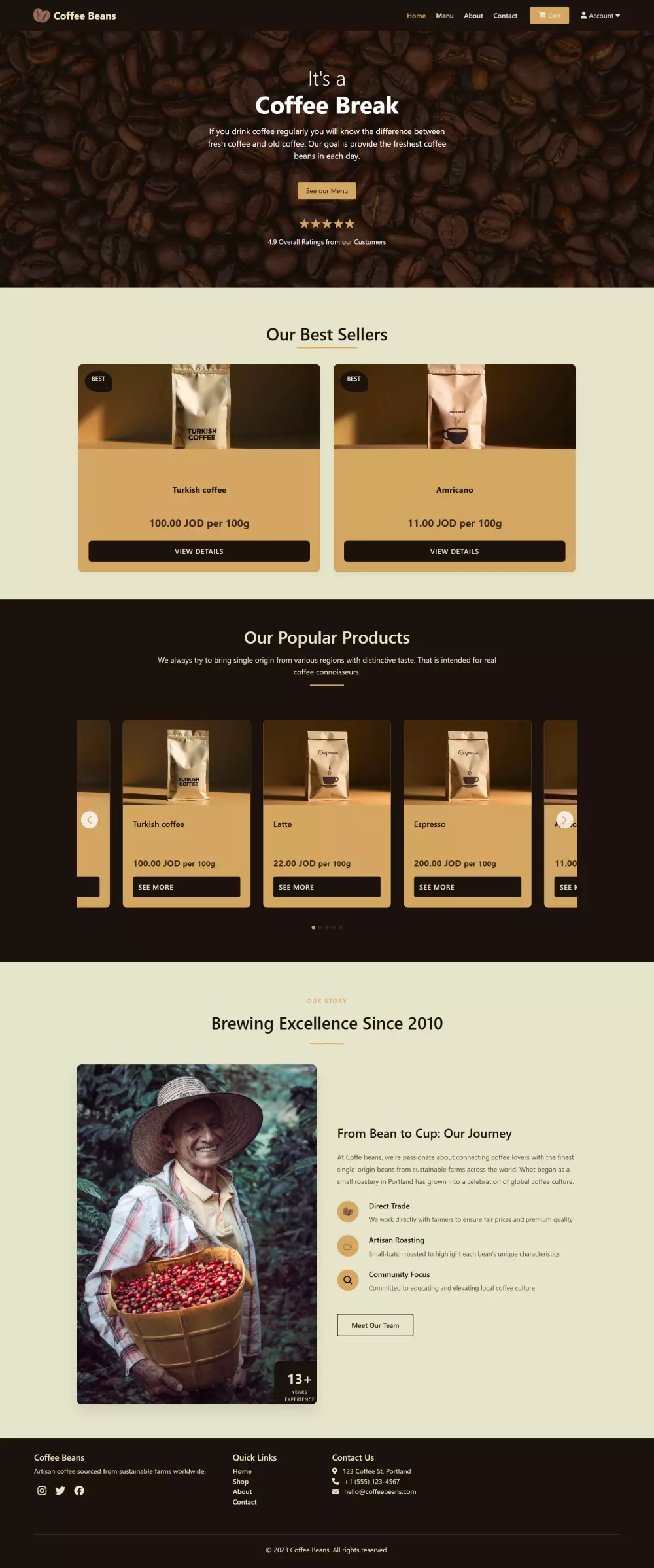 تصميم موقع الكتروني مميز