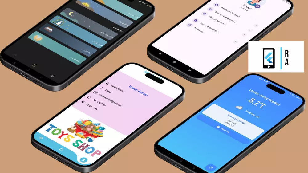 تحويل Figma UI الي كود احترافي Flutter or Android